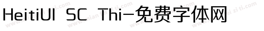 HeitiUI SC Thi字体转换